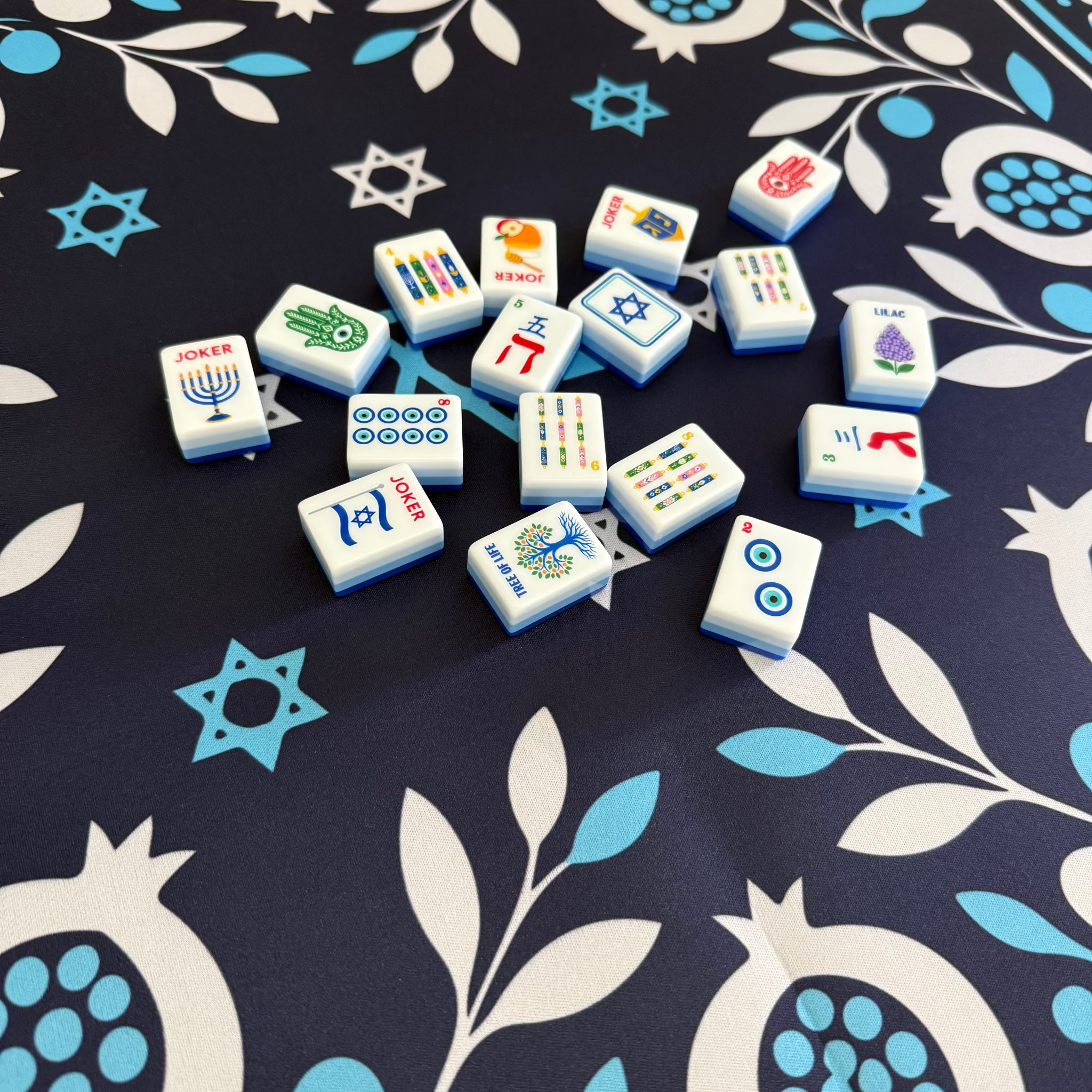 Mazel Jongg™ Mat – Pomegranate