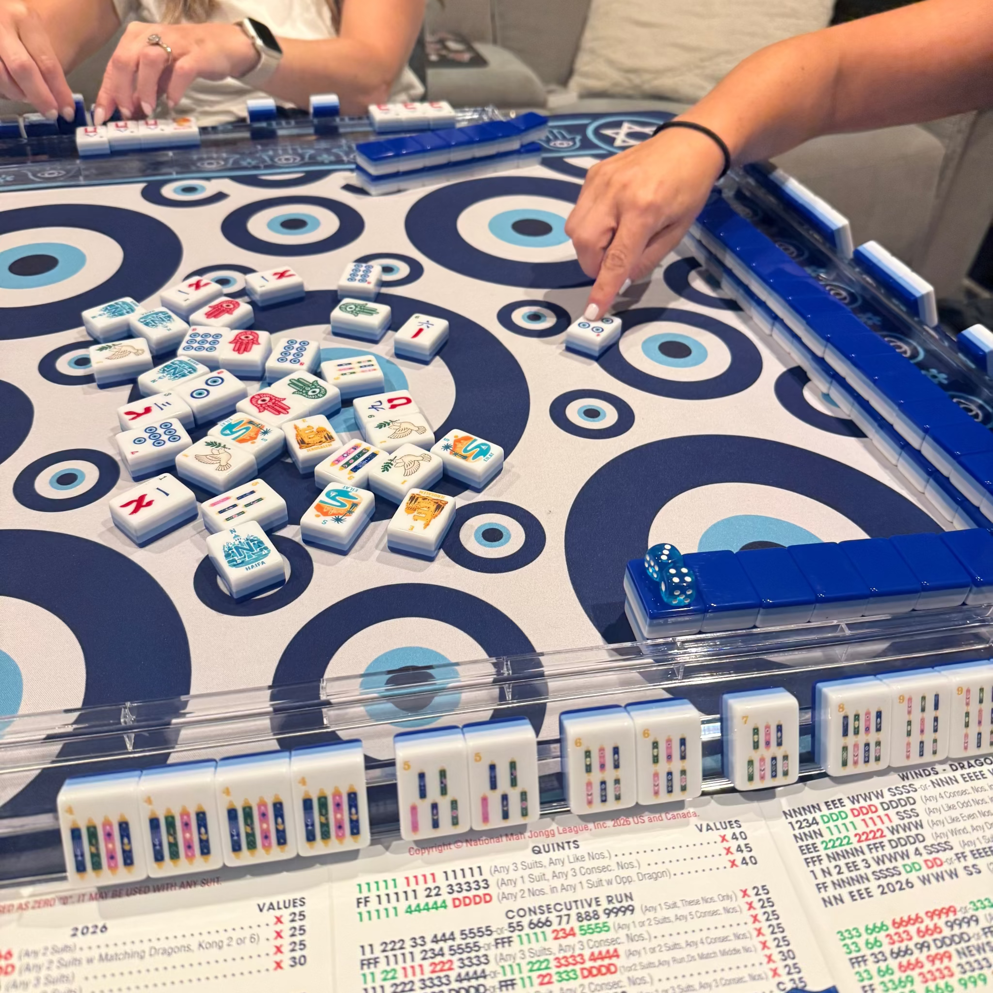 Mazel Jongg™ Mat – Evil Eye