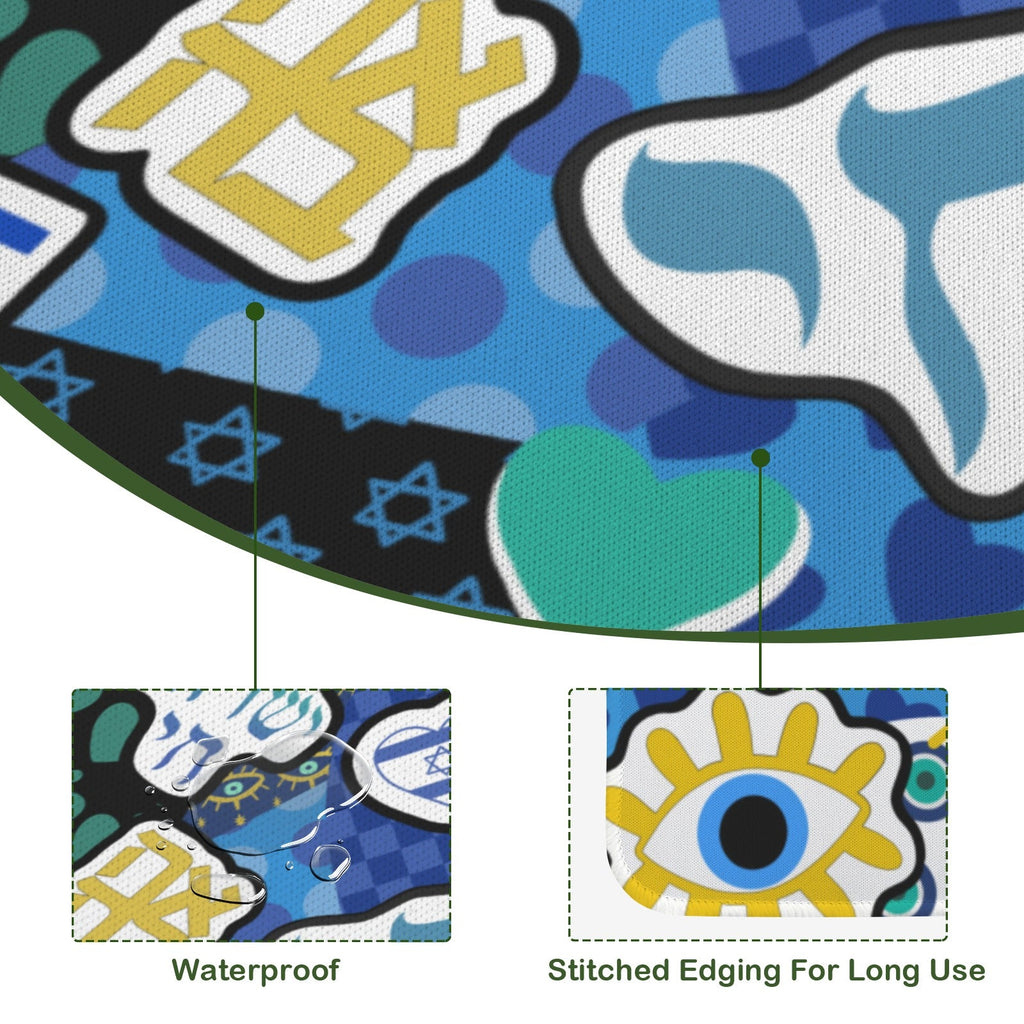 Jewish Pride Mahjong Mat 33" x 33" ( Rolled )